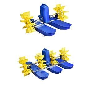 4 Impellers Fish Farm Aerator 380V SS304 Motor Paddle Wheel Aerator HDPE Float