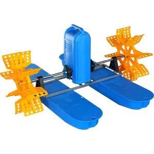 DC 48V 2 Impeller Aquaculture Paddle Wheel Aerator Solar Farm Pond Air Pump