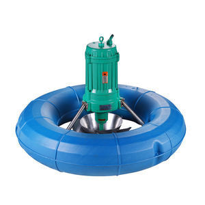 48V 1.1KW Submersible Floating Lagoon Solar Pond Fountain Aerator For Fish Farm