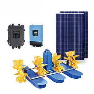 48v 25m3/H Solar Powered Surface Aerator Lake 4 Paddle Wheel 1 Acre Pond Aerator